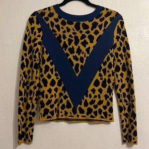 TOPSHOP LEOPARD PRINT SWEATER